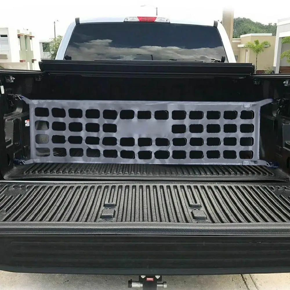 Cargo Net Trunk Bed Organizer: Convenient Storage Solution for Trucks, SUVs, and Cars, Ideal for Holding Groceries and Other Items in Place in the Pickup Truck Bed - Delicate Leather