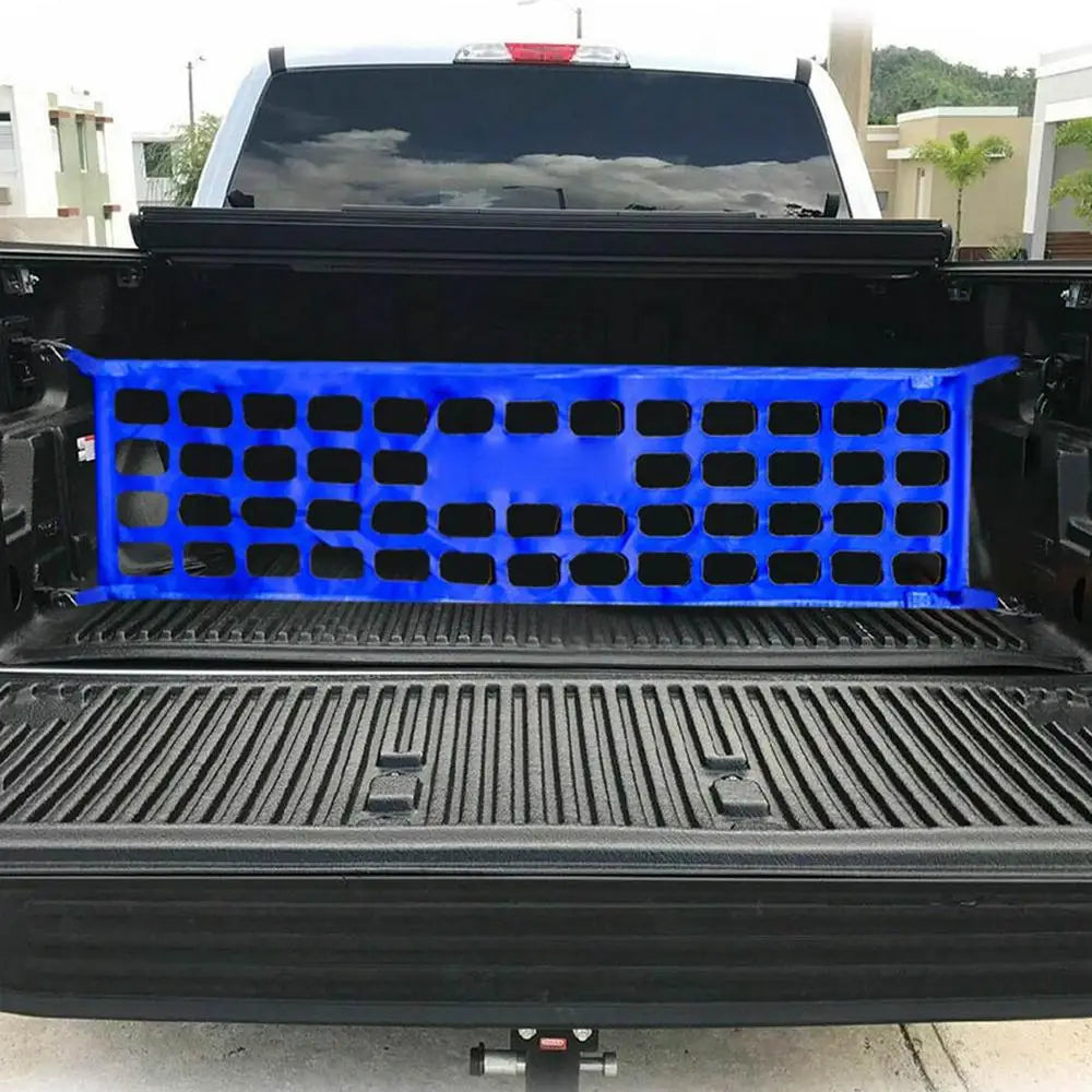 Cargo Net Trunk Bed Organizer: Convenient Storage Solution for Trucks, SUVs, and Cars, Ideal for Holding Groceries and Other Items in Place in the Pickup Truck Bed - Delicate Leather
