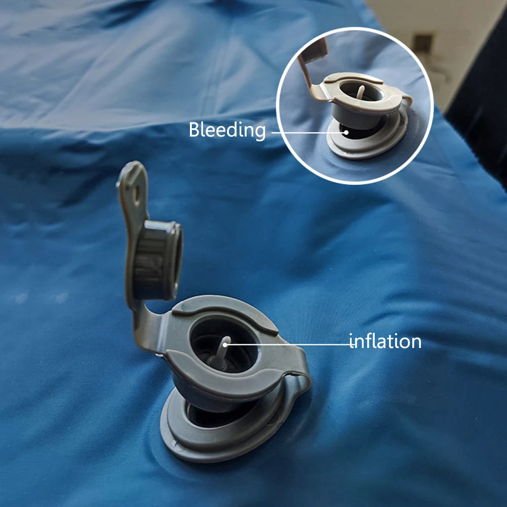 Double-Layer Ultralight Camping Air Mattress: Nylon Foldable Inflatable Air Cushion for Trekking. Wear-Resistant Sleeping Pad Ideal for Outdoor Adventures - Delicate Leather