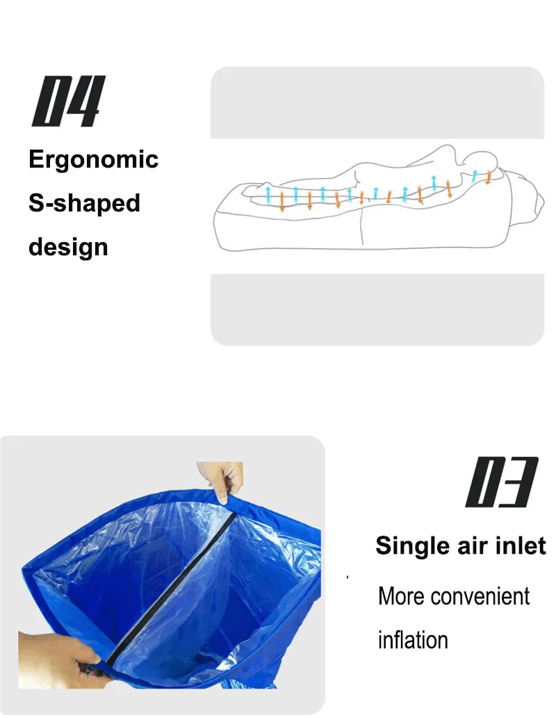 Portable Camping Inflatable Sofa Air Lounger for Outdoor Relaxation, Waterproof and Floating Design Ideal for Beach Lounging and Lazy Days Outdoors - Delicate Leather