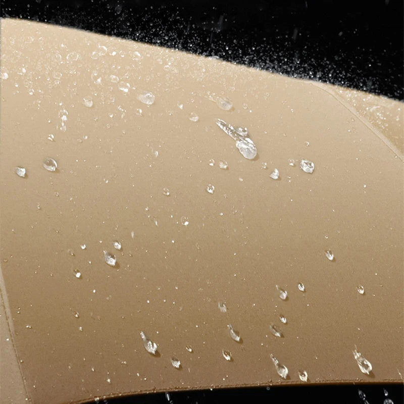 Manual Folding Umbrella with Fan & LED Lighting: Sunscreen UV-Proof Umbrella with USB Charging, Portable Cooling Mini Women Sunshade Umbrella for Outdoor Use - Delicate Leather