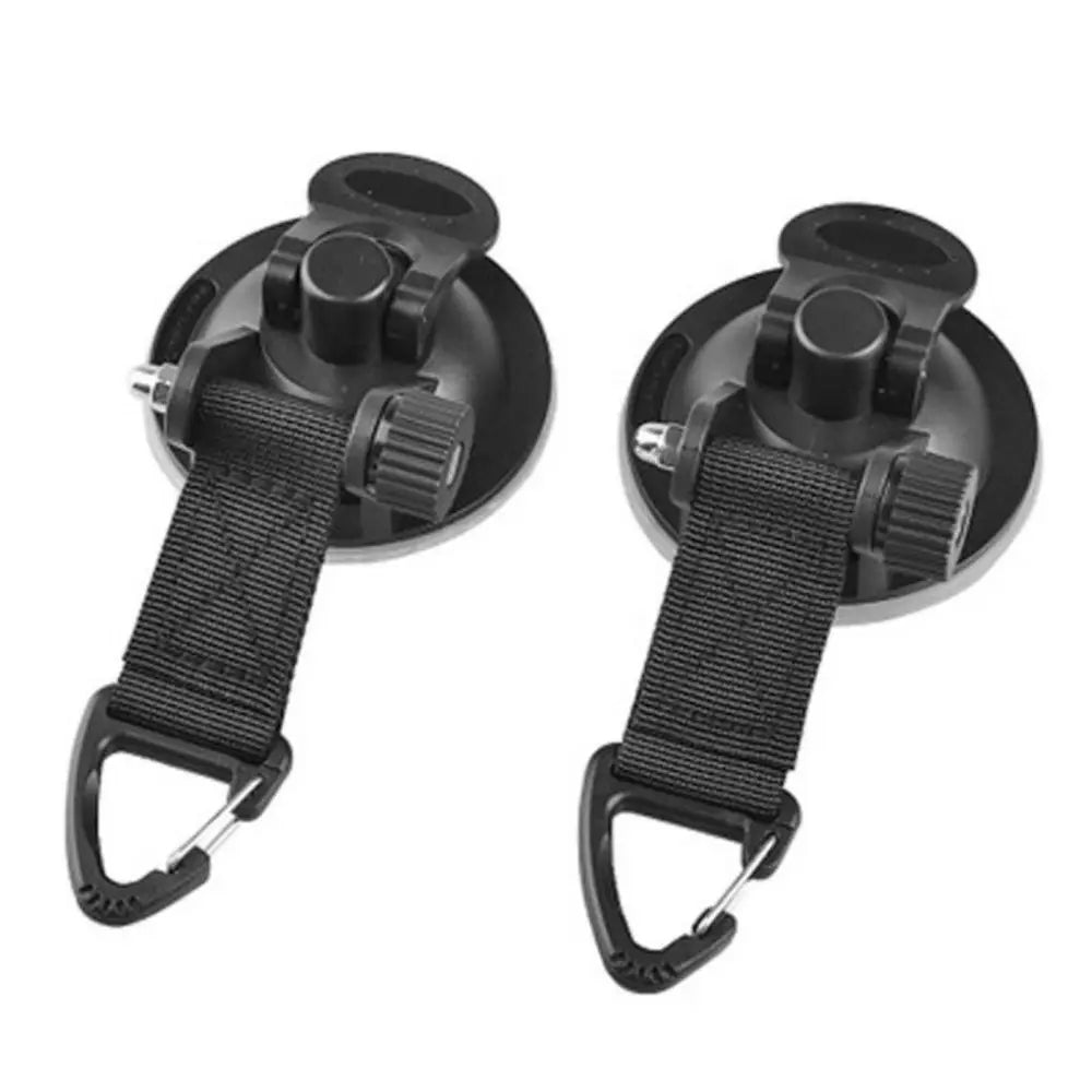 4Pcs Car Truck Tent Suction Cups Buckle: Round and Triangular Anchors for Securing Outdoor Camping Tents and Awnings, Convenient Car Accessories for Safe and Stable Setup - Delicate Leather