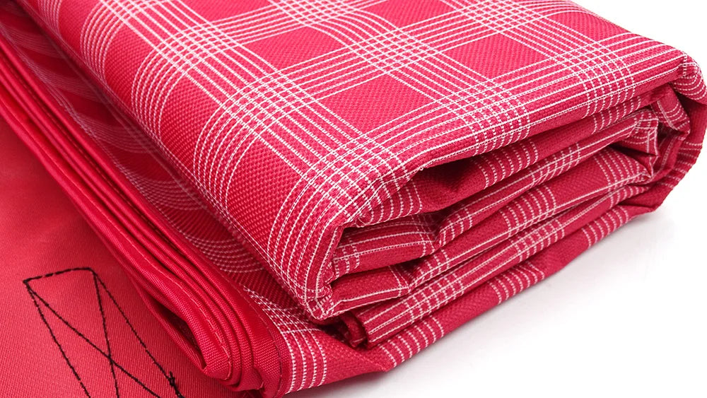 Outdoor Portable Picnic Blanket Waterproof Beach Cushion Mat for Baby Sleeping, Moistureproof Plaid Multiplayer Camping Mat