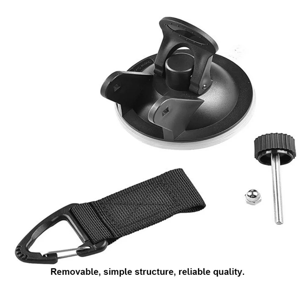 4Pcs Car Truck Tent Suction Cups Buckle: Round and Triangular Anchors for Securing Outdoor Camping Tents and Awnings, Convenient Car Accessories for Safe and Stable Setup - Delicate Leather