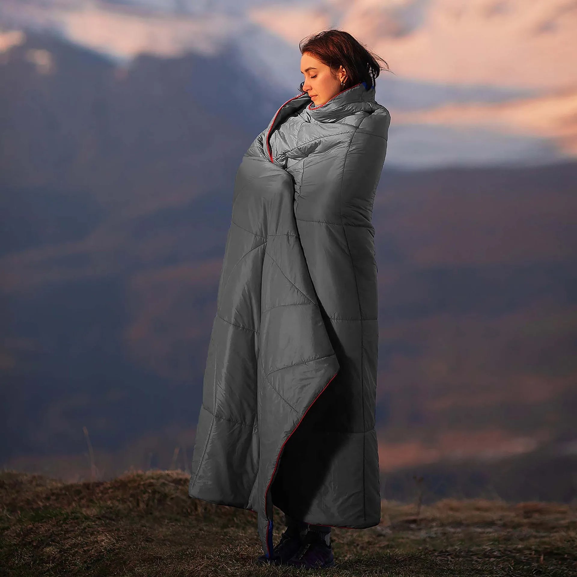 Camping Mat Outdoor Blanket, Moisture-Proof and Anti-Splash Camping Bed. Inflatable Mattress Ideal for Picnics and Outdoor Activities - Delicate Leather