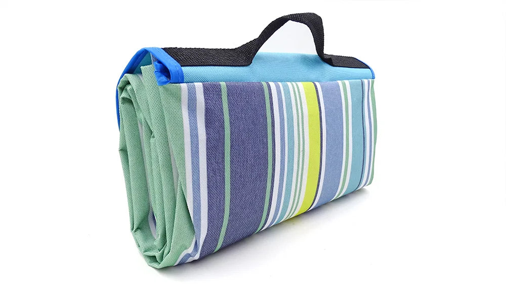 Outdoor Portable Picnic Blanket Waterproof Beach Cushion Mat for Baby Sleeping, Moistureproof Plaid Multiplayer Camping Mat