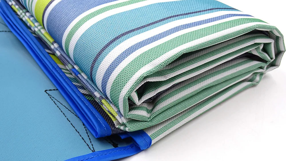 Outdoor Portable Picnic Blanket Waterproof Beach Cushion Mat for Baby Sleeping, Moistureproof Plaid Multiplayer Camping Mat