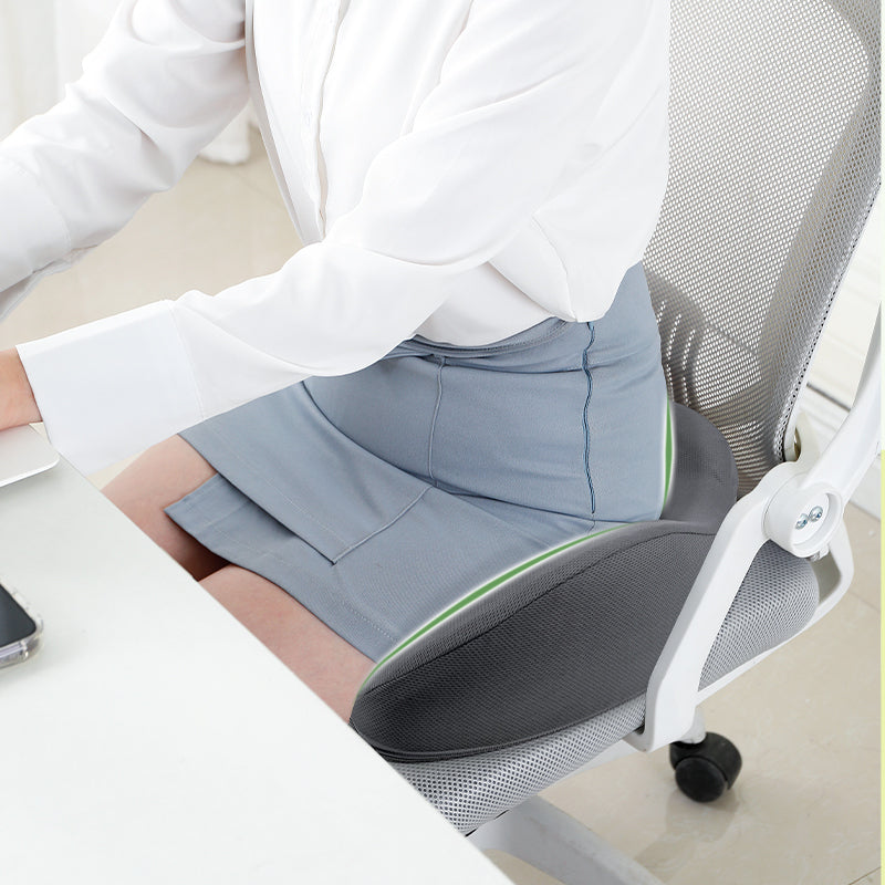 Enhanced Non-slip Orthopedic Memory Foam Seat Cushion for Tailbone Pain Relief – Office Chair & Outdoor Use - Delicate Leather