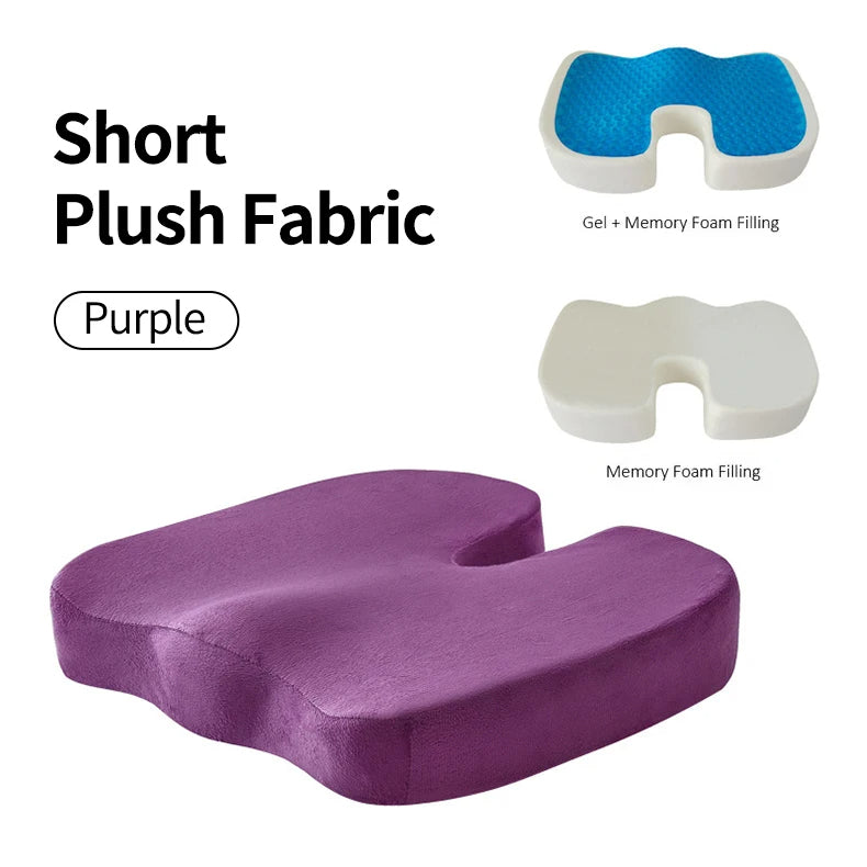 Gel Foam Pad – Cooling Mat with Washable Cover for Cars, Office, and Home - Delicate Leather
