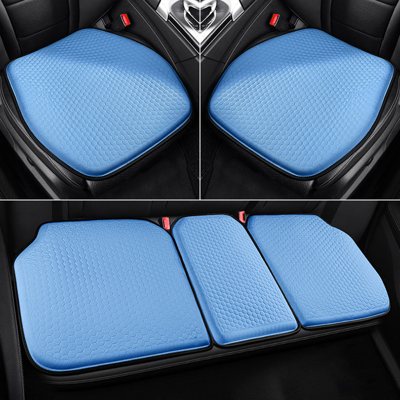 Integrated Gel Lumbar Support Seat Cushion with Enhanced Cooling for Car and Office Chair