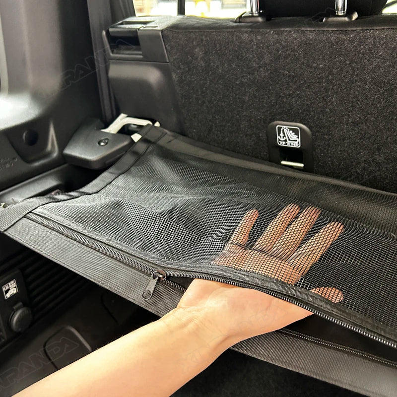 Rear Trunk Cargo Organizer Pouch - Car Cargo Net Storage Bag - Delicate Leather