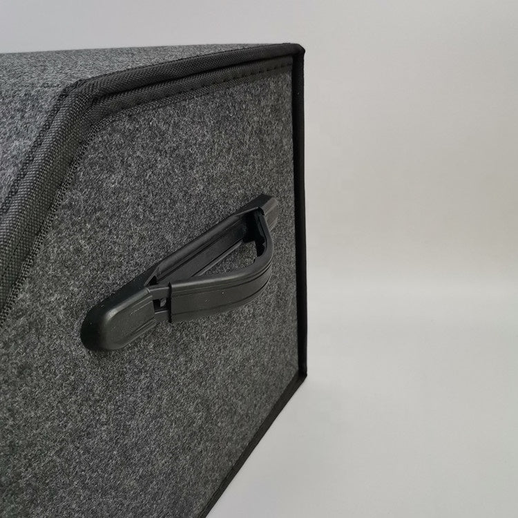 2024 Classic Style Foldable Felt Car Trunk Storage Box