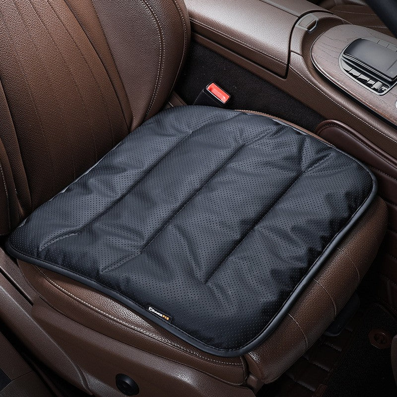 Soft Breathable Punching Stitching PU Leather Seat Cushion - Delicate Leather