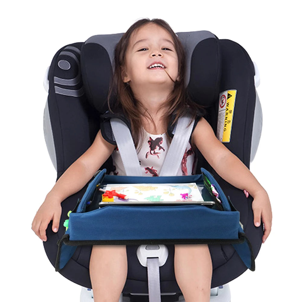 Oxford Cloth Toddler Car Seat Activity Snack Lap Tray - Delicate Leather
