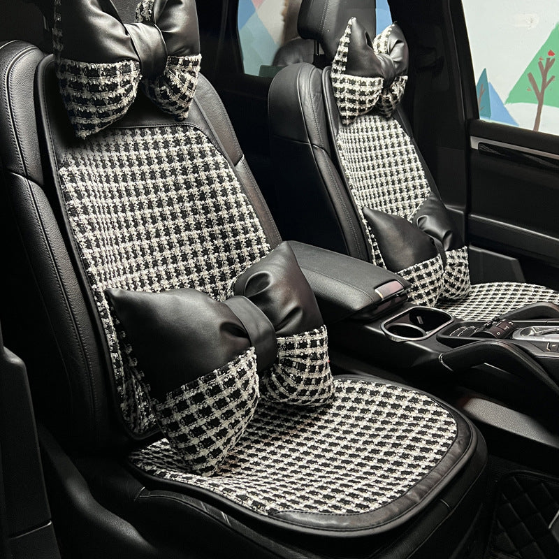 Nice Style Car Seat Cushion Protector Breathable Ice Silk Summer Car Seat Cover Pad Mat Non Sweat Interior Accessories - Delicate Leather