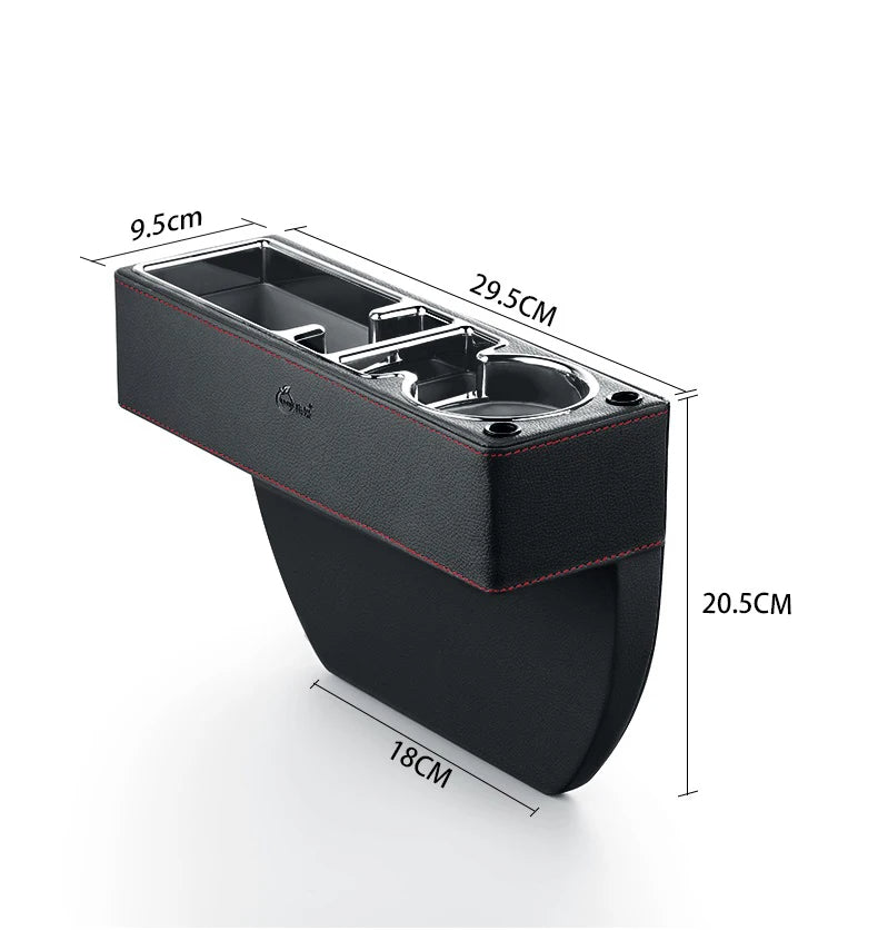 Car Organizer Accessories Seat Gap Fillers Leather Between the Seat Car Organizer Cup Holder