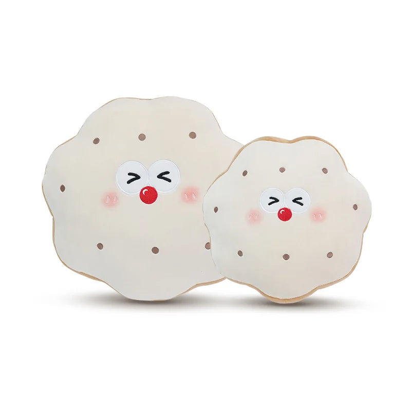 Car Plush Seat Lumbar Cushion - Cute Cartoon Toast Bread Style - Delicate Leather