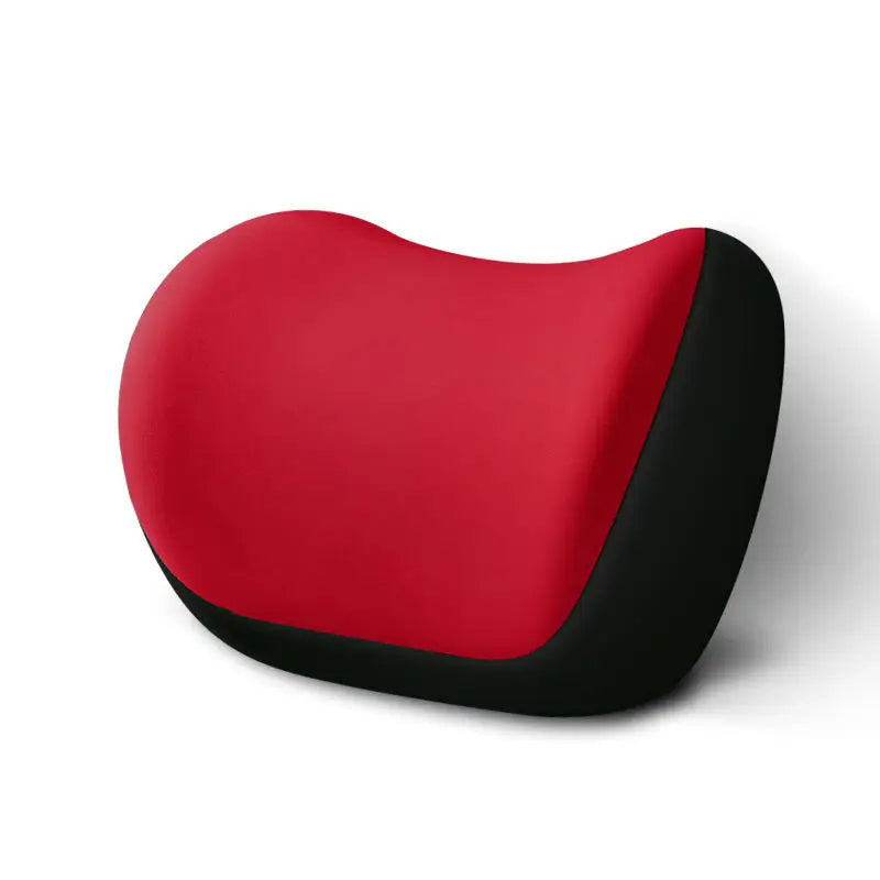 Car Seat Headrest Lumbar Support Pillow Universal Travel Sleep Mat Ventilation Durable Plush Fur - Delicate Leather