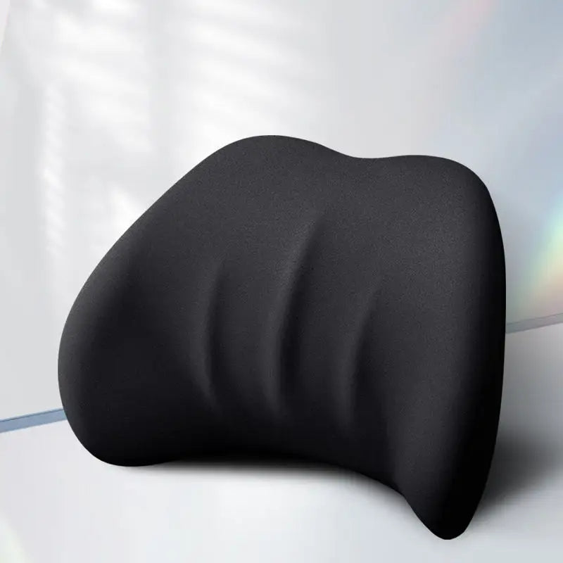 Car Seat Headrest Lumbar Support Pillow Universal Travel Sleep Mat Ventilation Durable Plush Fur - Delicate Leather