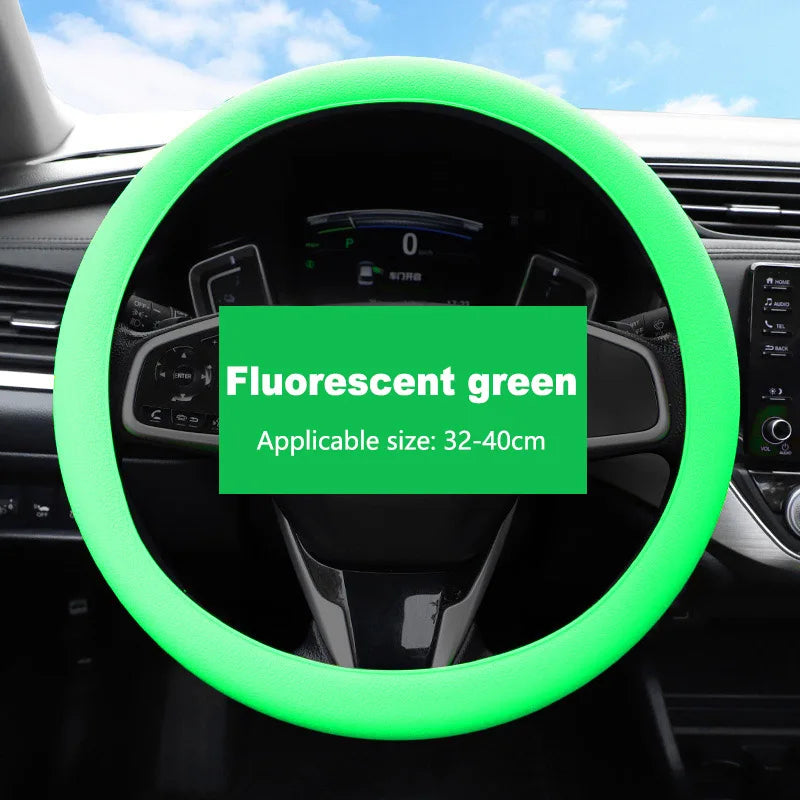 Car Universal Silicone Steering Wheel Elastic Glove Cover