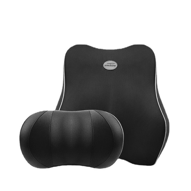 Portable Orthopedic Ergonomic Back Pillows Lumbar Support Office Chair Gel Seat Cushion Memory Foam Car Stadium Lumbar Cushion - Delicate Leather