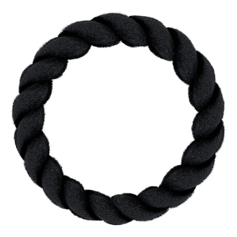 Car Steering Wheel Cover Plush Fried Dough Twist 38cm Elastic Warm Anti-slip Wheel Cover Car Styling Car Accessories for Women - Delicate Leather