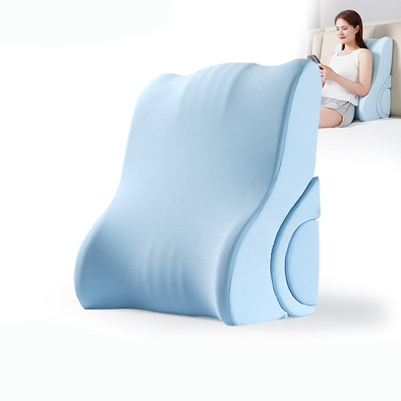 Bed Support Lumbar Tatami Triangle Headboard Cushion with Memory Foam for Pregnant Women and the Elderly - Delicate Leather