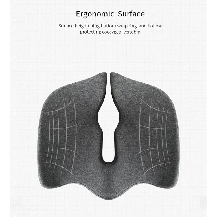 Office Seat Cushion - U-Shape Anti-Sedentary Breathable Memory Cotton Cushion - Delicate Leather