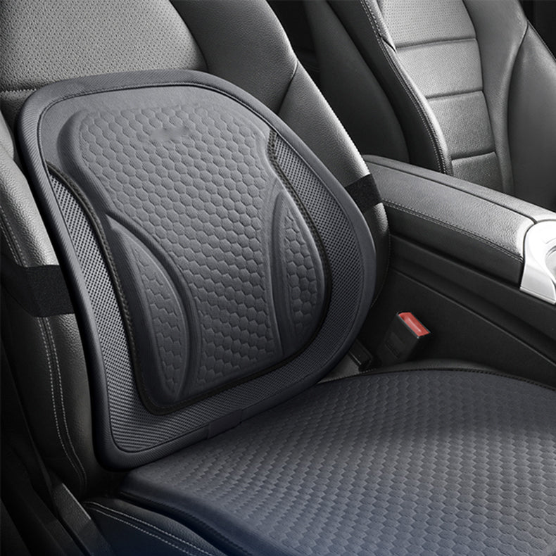 Integrated Gel Lumbar Support Seat Cushion with Enhanced Cooling for Car and Office Chair
