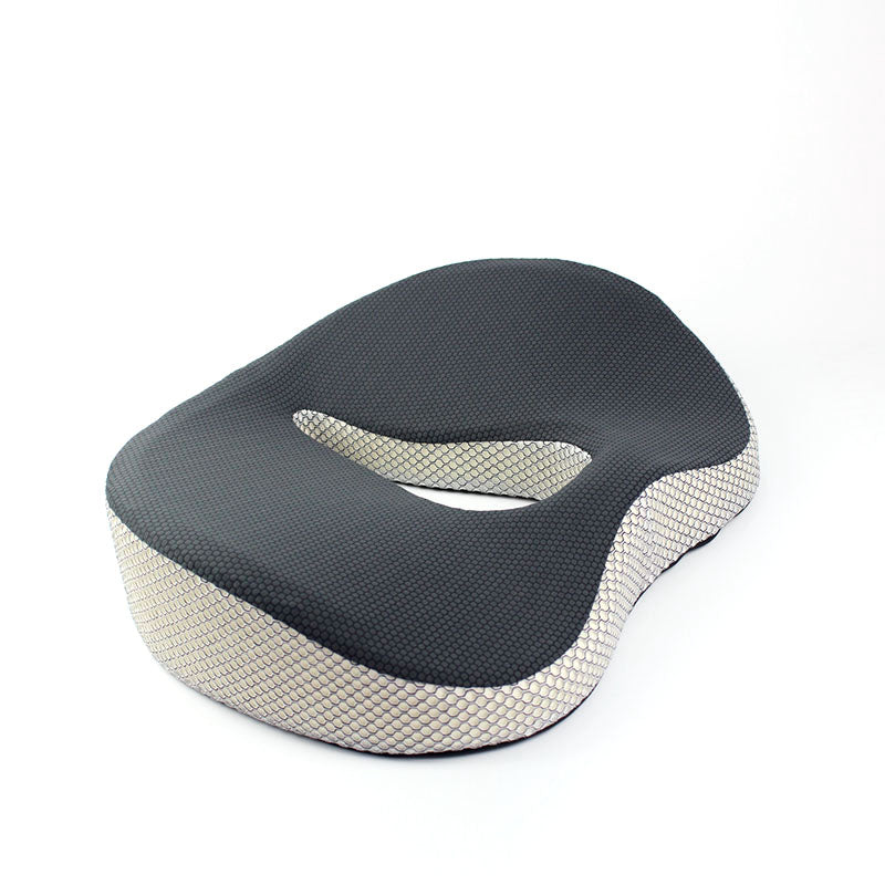 3D Mesh Orthopedic Memory Foam Seat Cushion - Pain Relief & Anti-Slip Coccyx Support for Office, Wheelchair, and Car - Delicate Leather