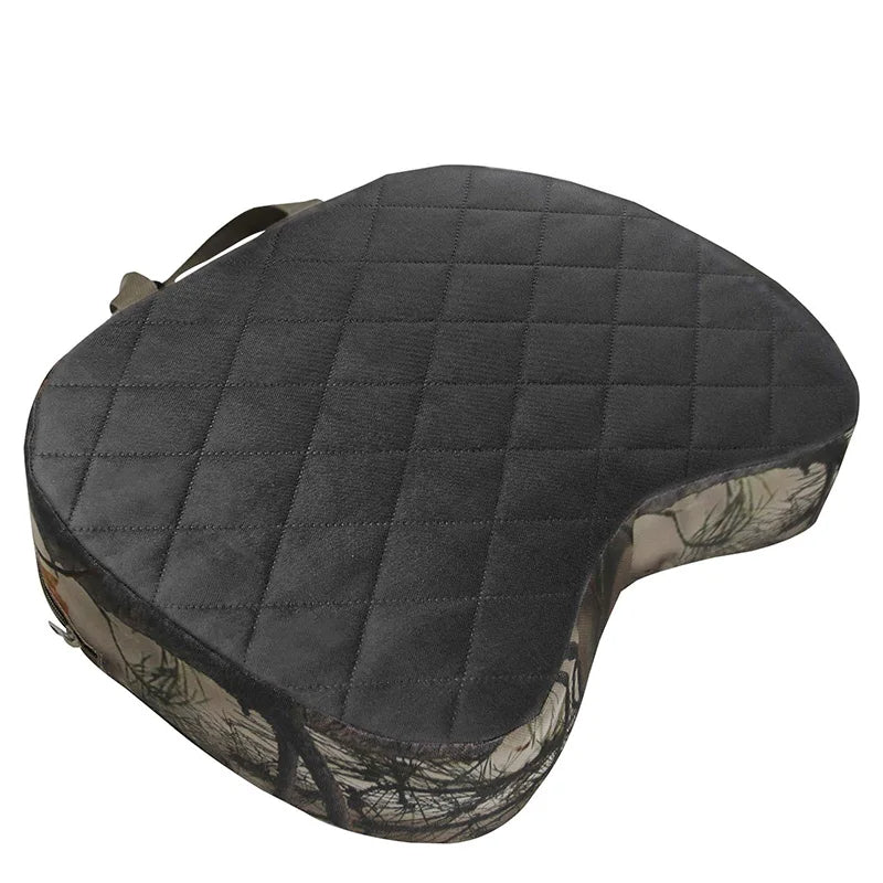 Deluxe Insulated Camouflage Hunting Seat Cushion - Thermal Foam Outdoor Cushion - Delicate Leather