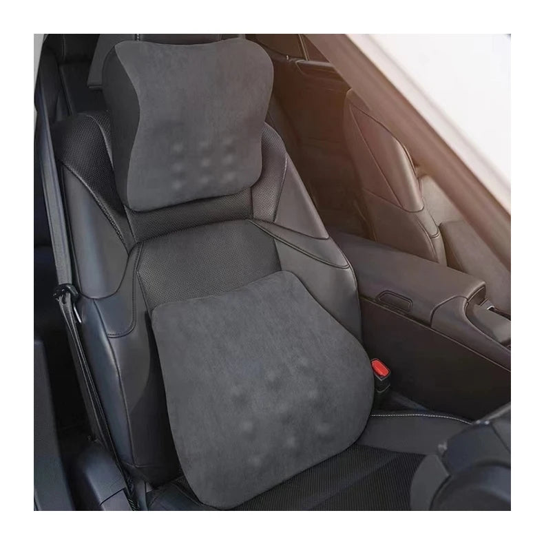 Factory Universal Memory Foam Car Neck Rest Support Cushion Pillow - Breathable and Comfortable Headrest for Travel - Delicate Leather
