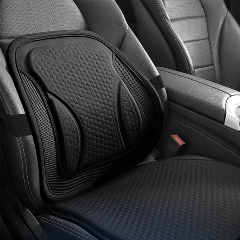 Integrated Gel Lumbar Support Seat Cushion with Enhanced Cooling for Car and Office Chair