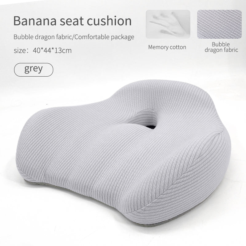 Enhanced Non-slip Orthopedic Memory Foam Seat Cushion for Tailbone Pain Relief – Office Chair & Outdoor Use - Delicate Leather