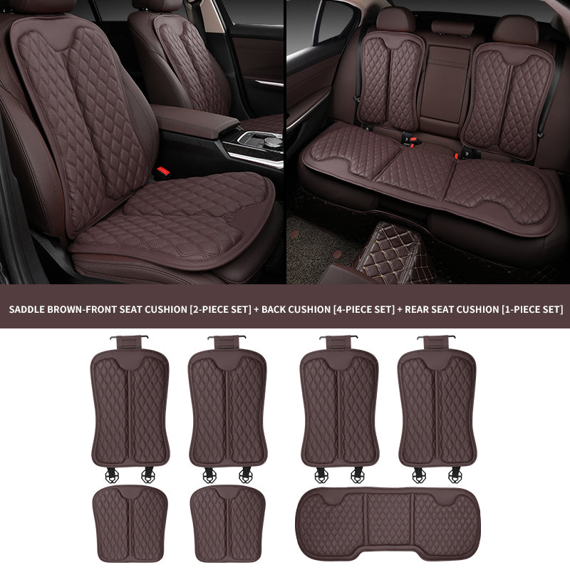 Multicolor Waterproof Full Set Luxury Car Leather Seat Covers - Delicate Leather