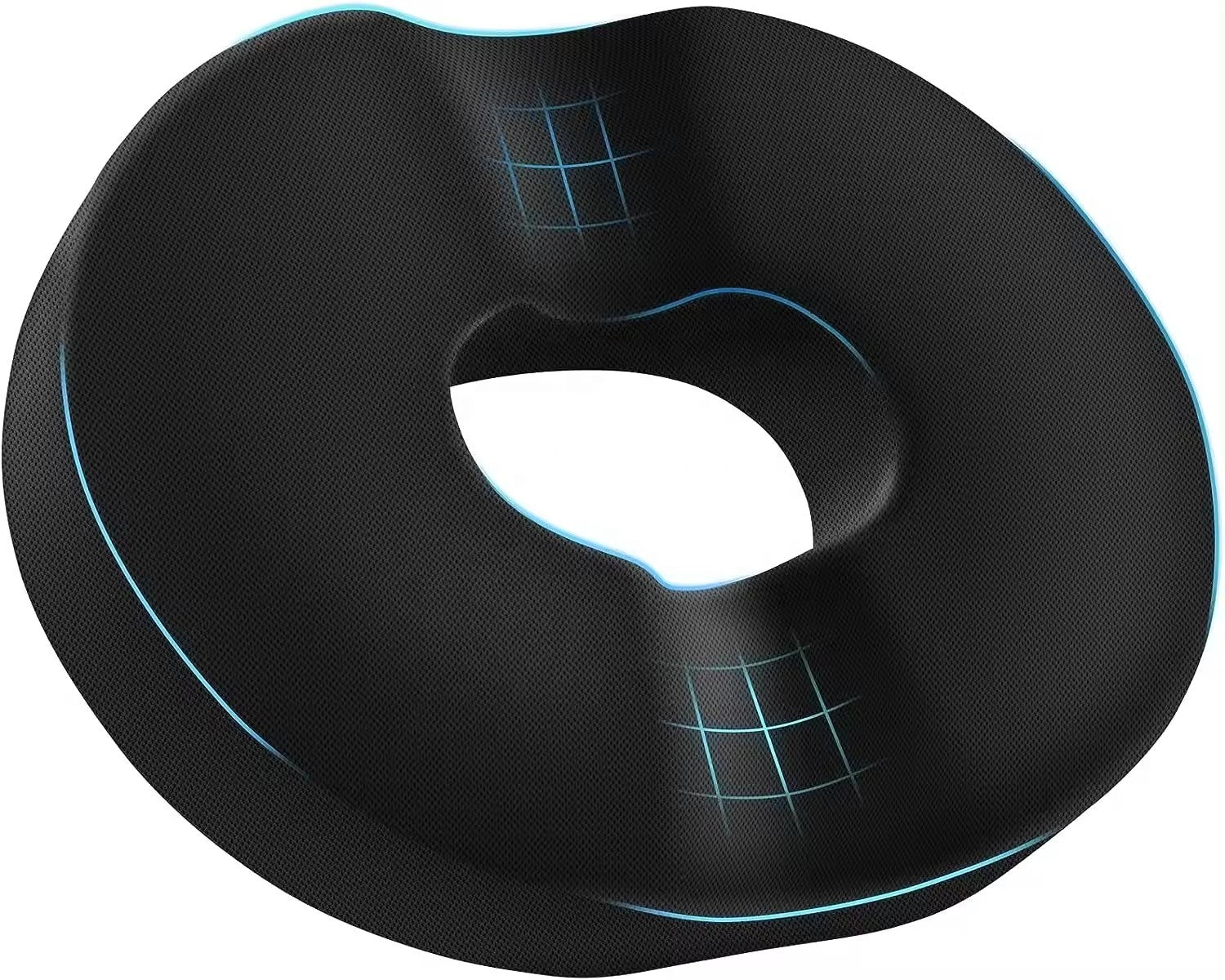 Non-Slip Breathable Felt Seat Cushion with Removable Cover – Comfortable Chair Pad - Delicate Leather