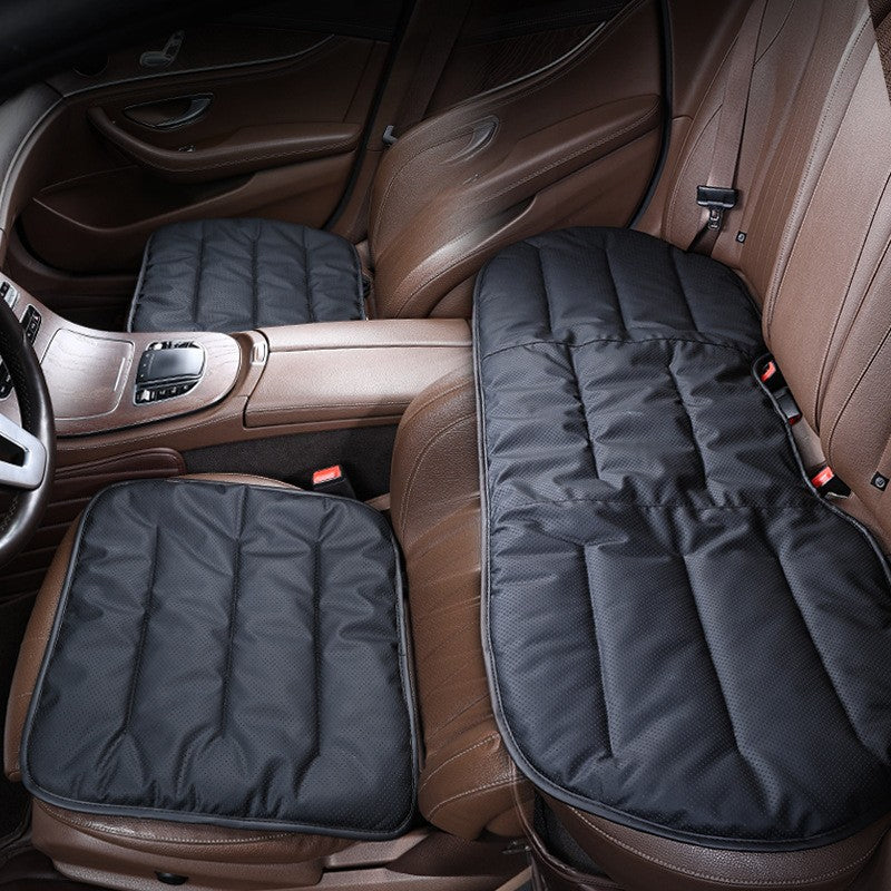 Soft Breathable Punching Stitching PU Leather Seat Cushion - Delicate Leather