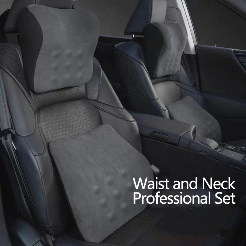 Factory Universal Memory Foam Car Neck Rest Support Cushion Pillow - Breathable and Comfortable Headrest for Travel - Delicate Leather