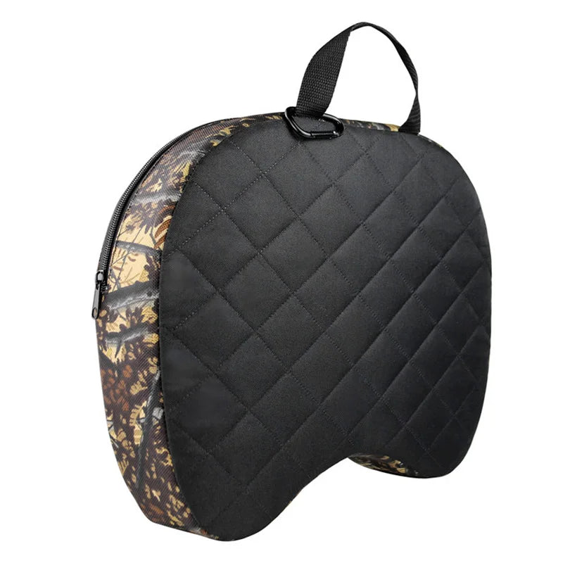 Deluxe Insulated Camouflage Hunting Seat Cushion - Thermal Foam Outdoor Cushion - Delicate Leather