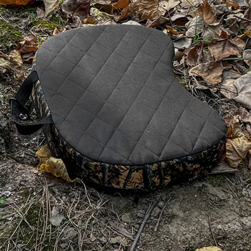 Deluxe Insulated Camouflage Hunting Seat Cushion - Thermal Foam Outdoor Cushion - Delicate Leather