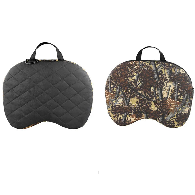 Deluxe Insulated Camouflage Hunting Seat Cushion - Thermal Foam Outdoor Cushion - Delicate Leather