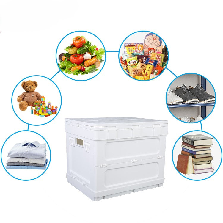 Camping Folding Storage Boxes - Outdoor Collapsible Car Clothes Foldable Plastic Organizer Bins & Camping Storage Boxes - Delicate Leather