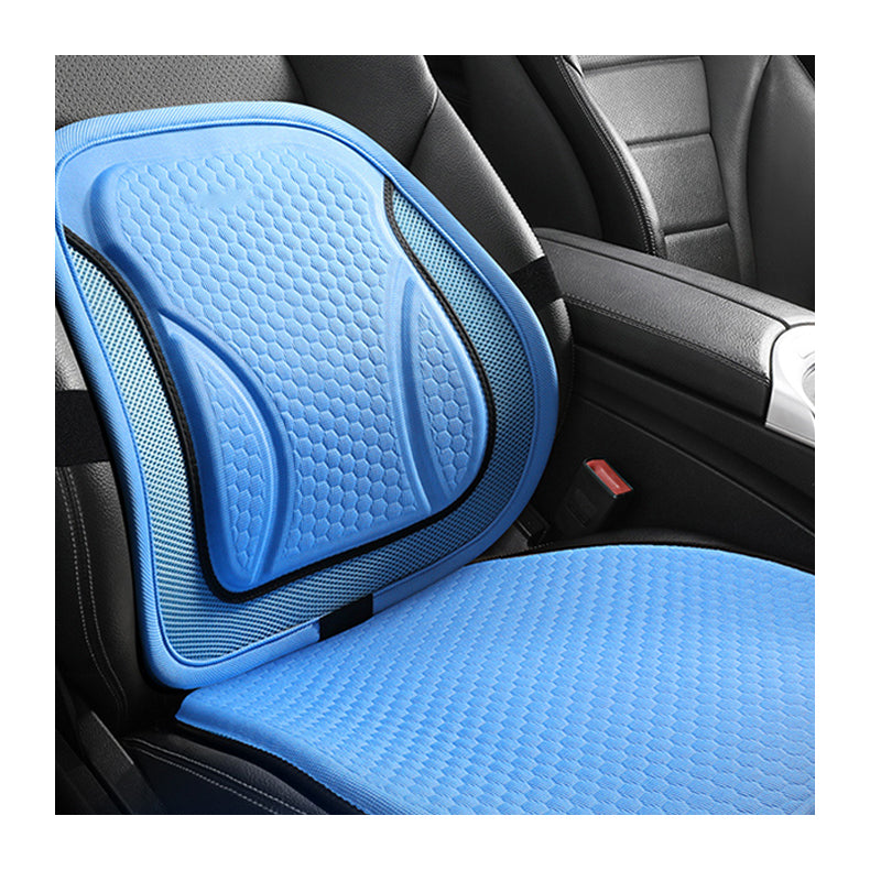 Integrated Gel Lumbar Support Seat Cushion with Enhanced Cooling for Car and Office Chair