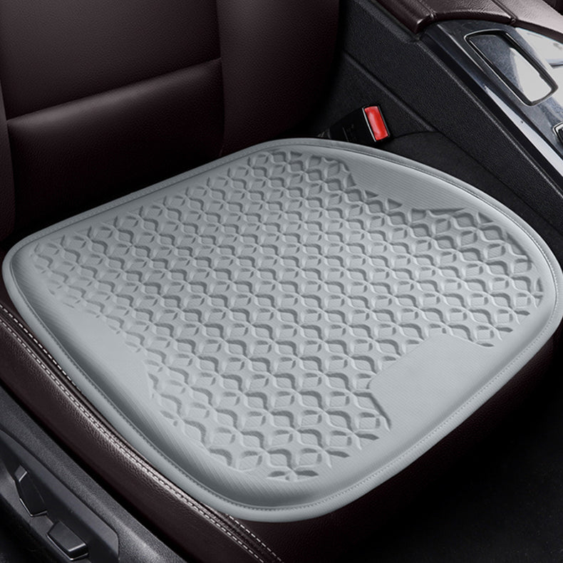 Integrated Gel Seat Cushion Pad – Cooling Comfort for Car and Office - Delicate Leather