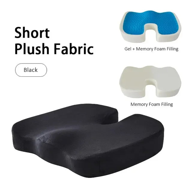 Gel Foam Pad – Cooling Mat with Washable Cover for Cars, Office, and Home - Delicate Leather