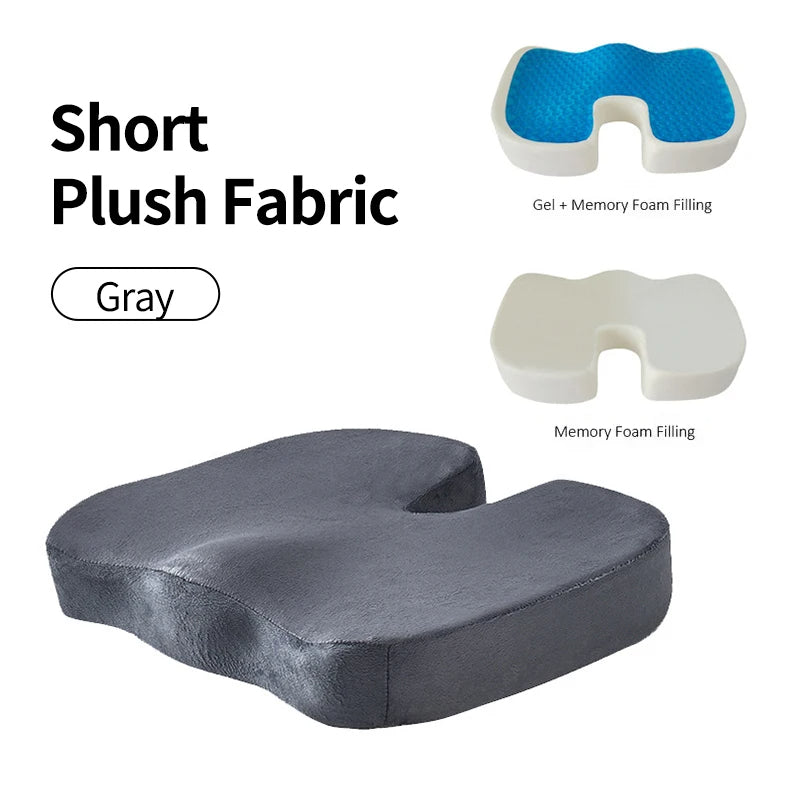 Gel Foam Pad – Cooling Mat with Washable Cover for Cars, Office, and Home - Delicate Leather