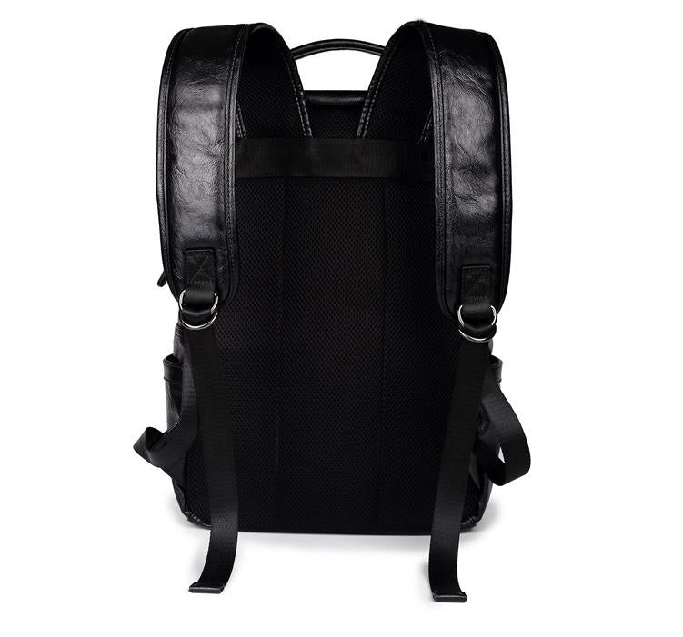 Fashion Custom Brand Teenager School Bag PU Leather Stylish Rucksack Business 15.6" Laptop Backpack For Unisex - Delicate Leather