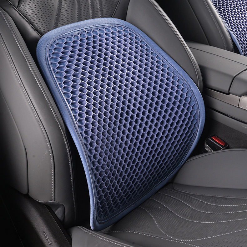 Integrated Gel Lumbar Support Backrest for Car and Office Chair