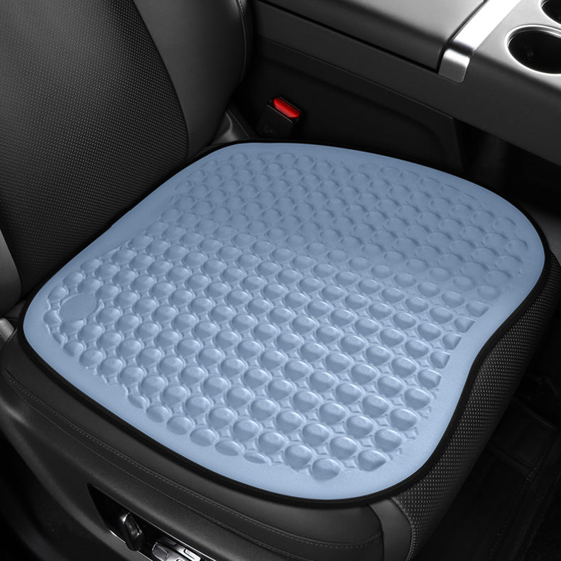 Integrated Gel Seat Cushion for Long Sitting with Medical Enhanced Coccyx Support and Honeycomb Cooling Design