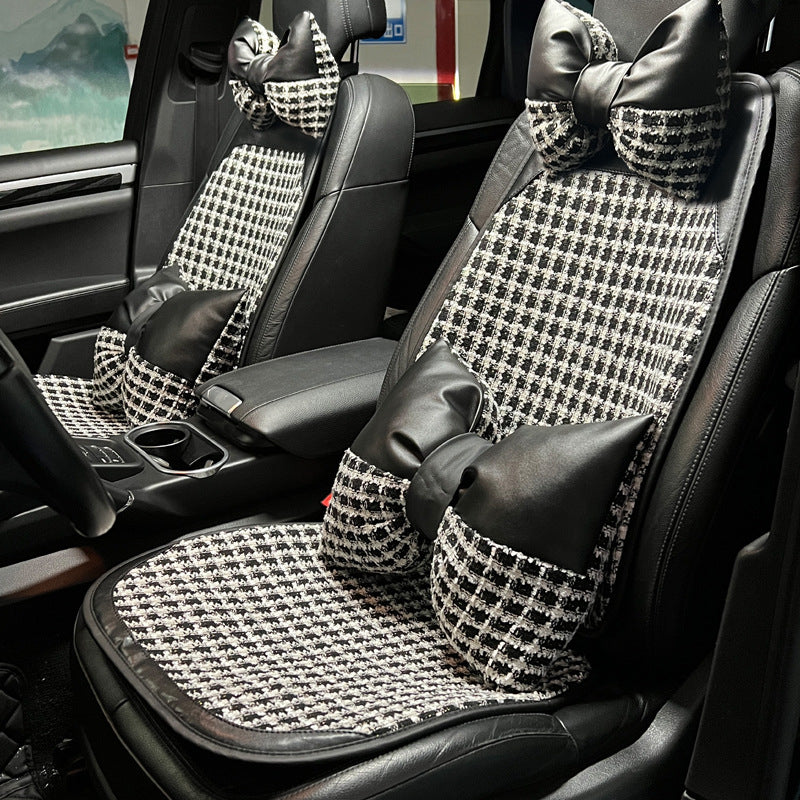 Nice Style Car Seat Cushion Protector Breathable Ice Silk Summer Car Seat Cover Pad Mat Non Sweat Interior Accessories - Delicate Leather